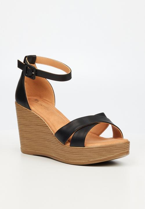 Butterfly Feet - Larah 1 wedge heel - black