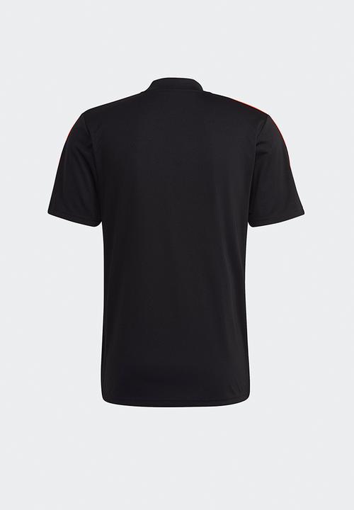 adidas Performance -  Tiro training essentials tee- black/app solar red