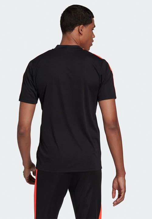 adidas Performance -  Tiro training essentials tee- black/app solar red