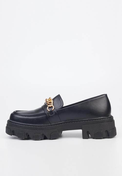 Rock & Co - Kulture 1 chunky lug sole loafer - black
