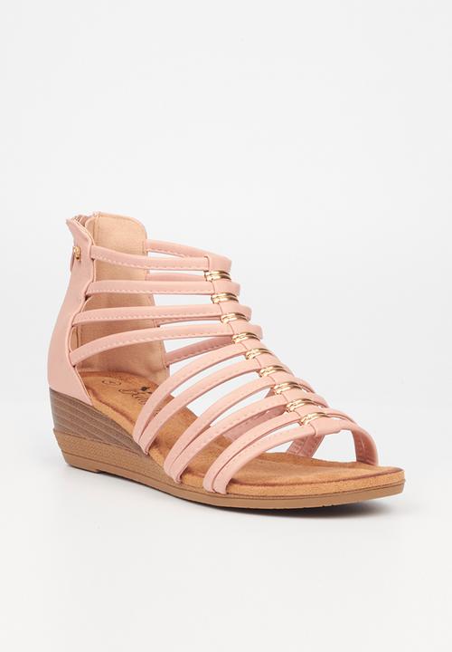 Butterfly Feet - Linah 1 wedge heel - pink