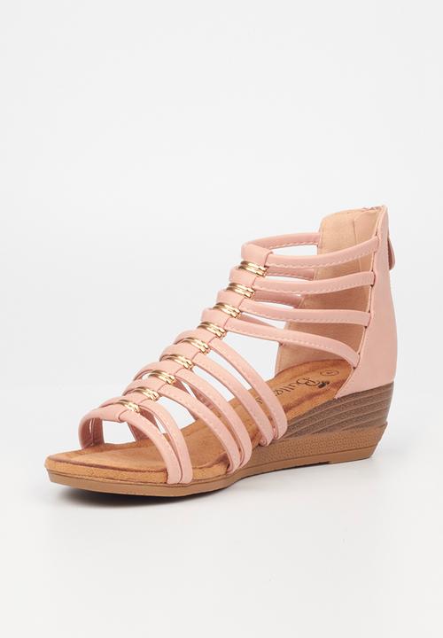Butterfly Feet - Linah 1 wedge heel - pink