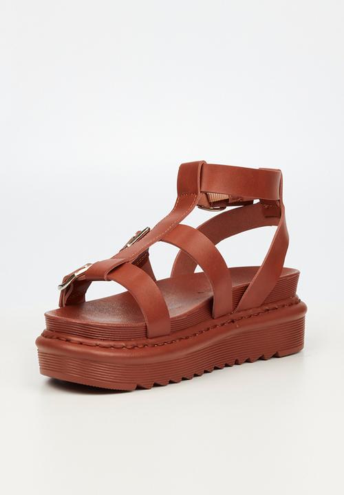 Rock & Co - Rouge 3 chunky flatform sandal - chocolate
