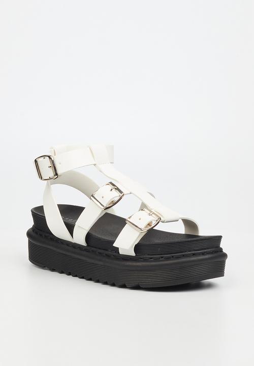 Rock & Co - Rouge 3 chunky flatform sandal - white