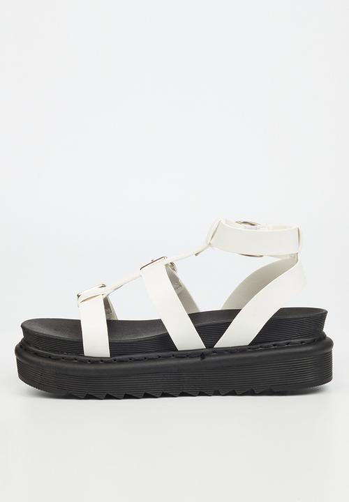 Rock & Co - Rouge 3 chunky flatform sandal - white