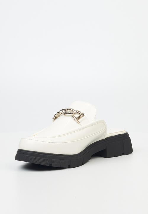Rock & Co - Venez 1 chunky loafer mule - white