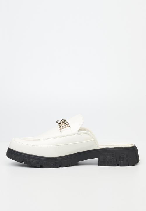 Rock & Co - Venez 1 chunky loafer mule - white