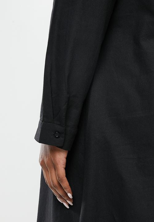 dailyfriday - Longline shirt dress - black