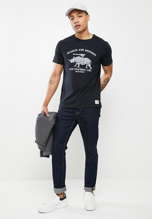 Holmes Bro's - Mechanical rhino short sleeve tee - black bean