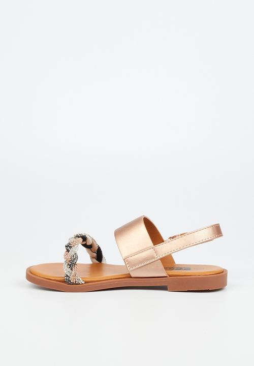 Little Miss Black - G-murano sandal - rose gold