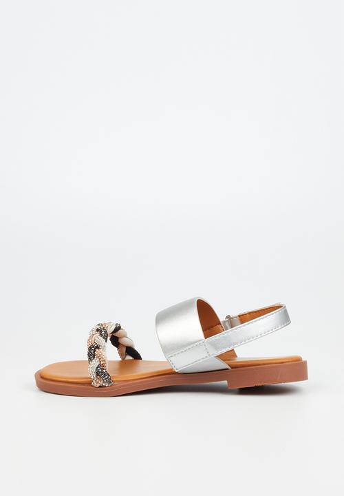 Little Miss Black - G-murano sandal - silver