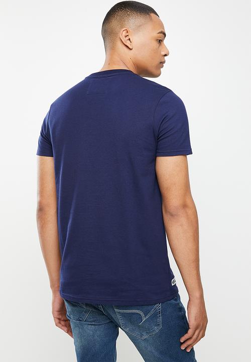 Aca Joe - Aca joe badge crew tee - navy