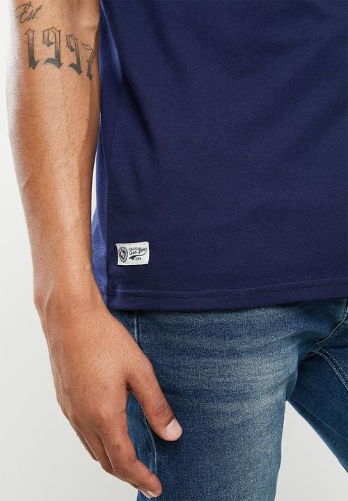 Aca Joe - Aca joe badge crew tee - navy