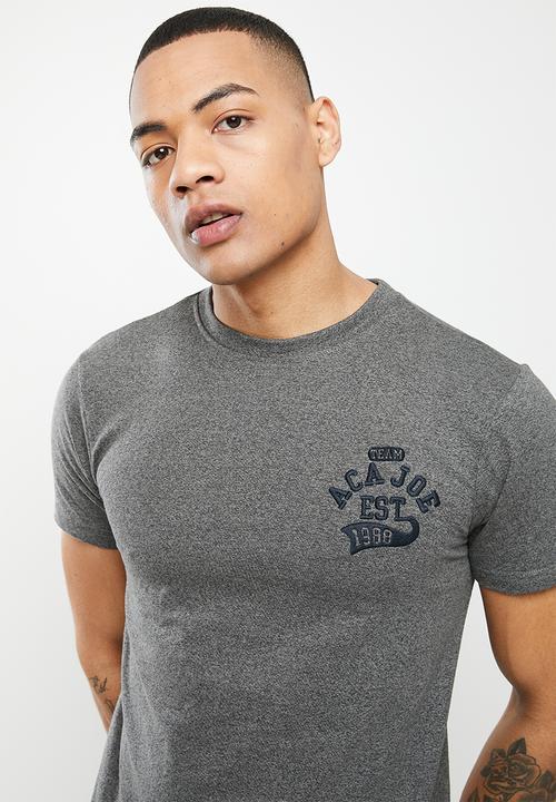 Aca Joe - Aca joe jasper left chest embroidered crew tee - castle rock