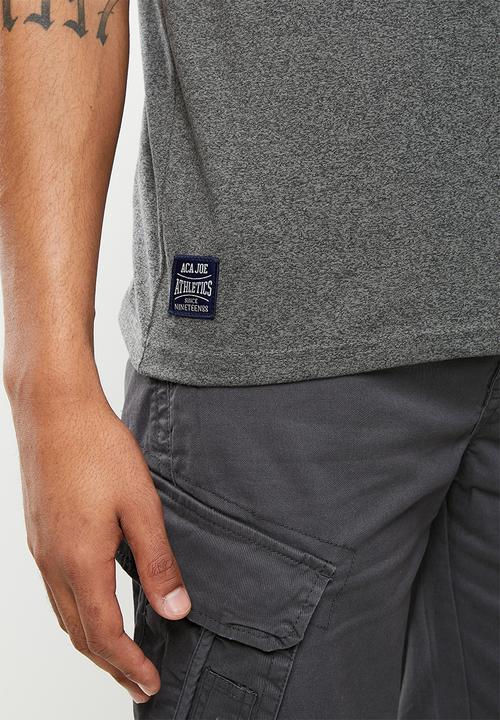 Aca Joe - Aca joe jasper left chest embroidered crew tee - castle rock