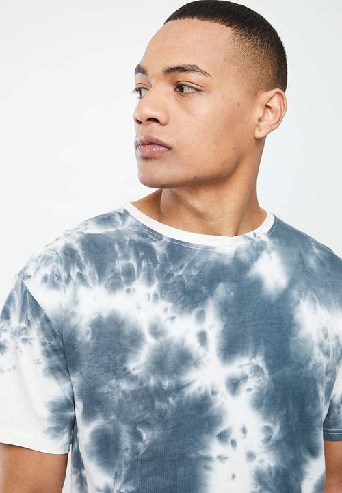 basicthread - Tie dye oversized tee - blue