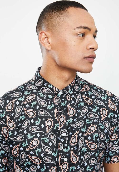 basicthread - Printed shirt - black