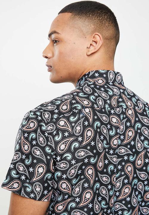 basicthread - Printed shirt - black