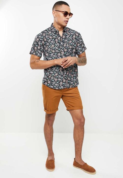 basicthread - Printed shirt - black