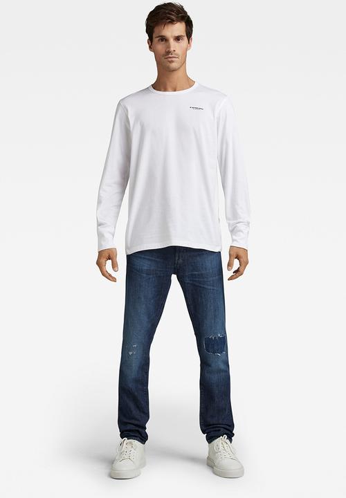 G-STAR - Base r tee long sleeve - white