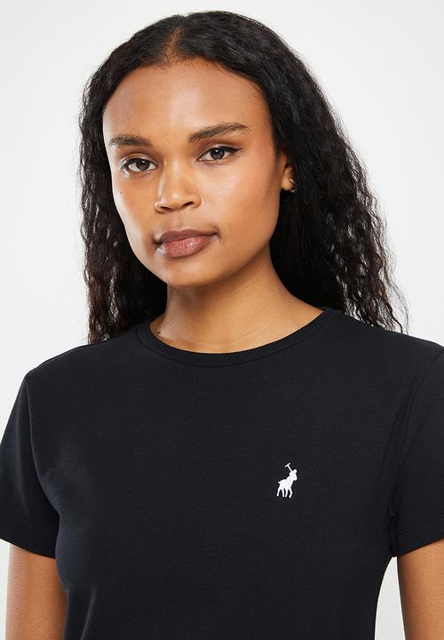 POLO - Allie basic short sleeve essential crew neck T-shirt - black