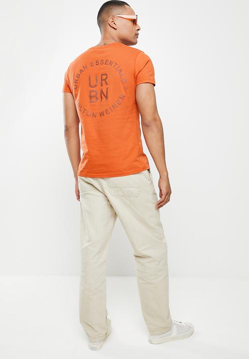 urban° - Urban high square crew tee - orange