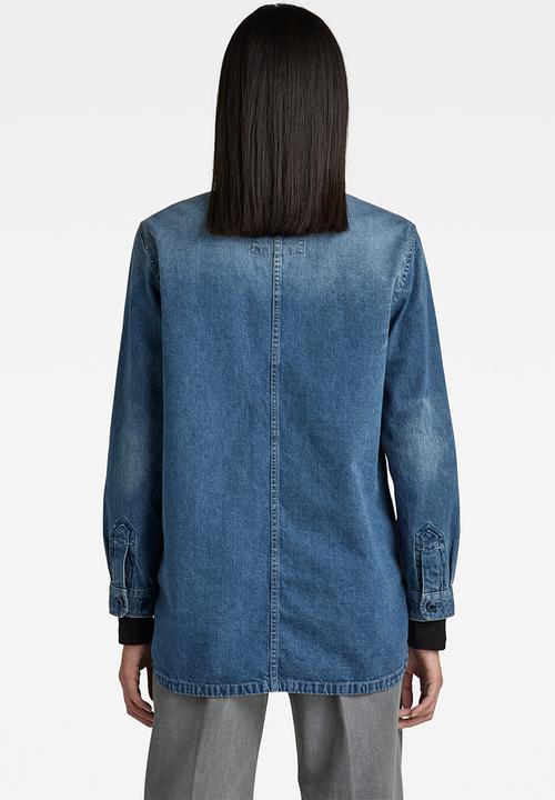G-STAR - Mysterious overshirt - antique faded space blue