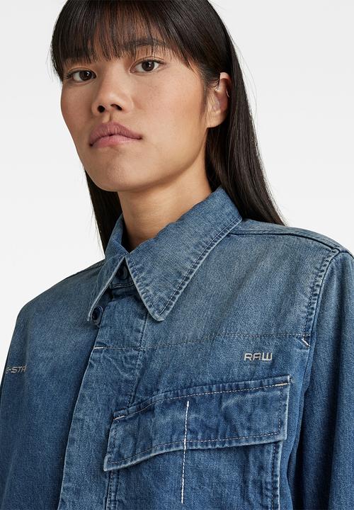 G-STAR - Mysterious overshirt - antique faded space blue