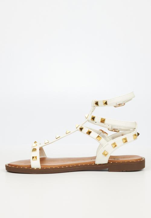 Butterfly Feet - Mayah 2 ankle tie sandal - white