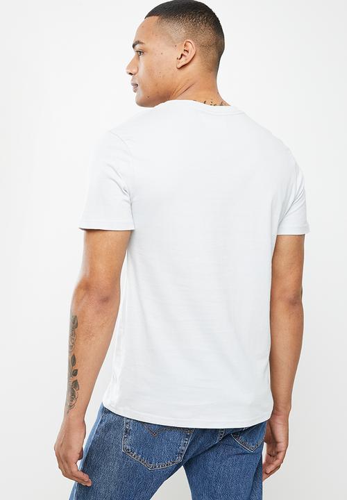 urban° - Urban reflective chest print tee - oyster mushroom