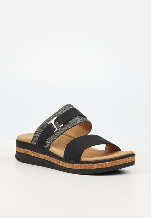 Butterfly Feet - Mieke 2 slide sandal - black