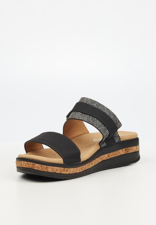 Butterfly Feet - Mieke 2 slide sandal - black