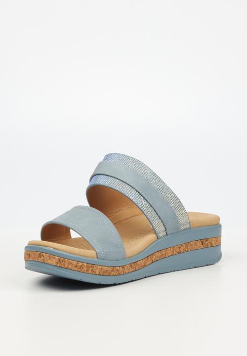 Butterfly Feet - Mieke 2 slide sandal - blue