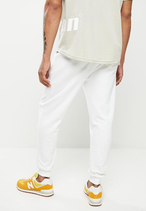 urban° - Urban brushed fleece printed jogger - winter white