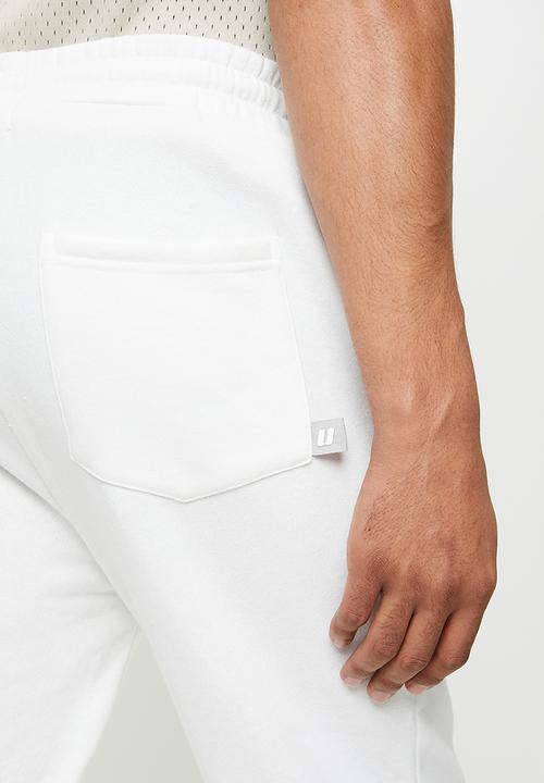 urban° - Urban brushed fleece printed jogger - winter white