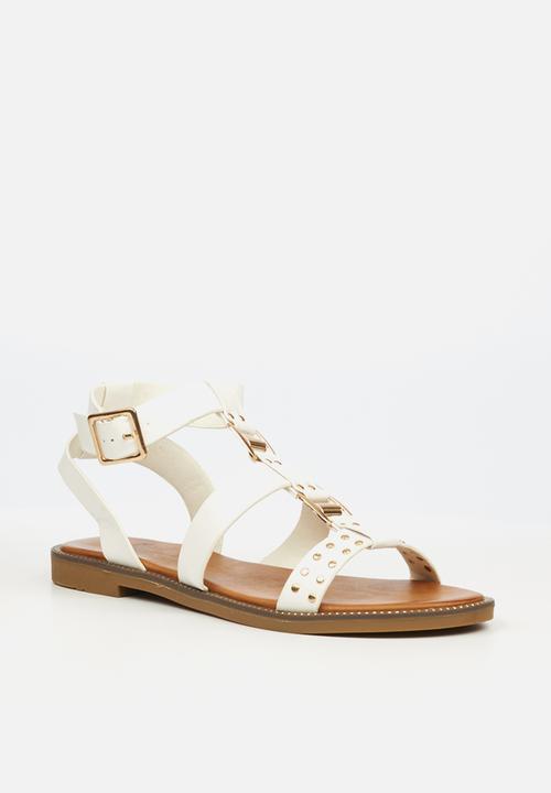Butterfly Feet - Frost 2 ankle tie sandal - white
