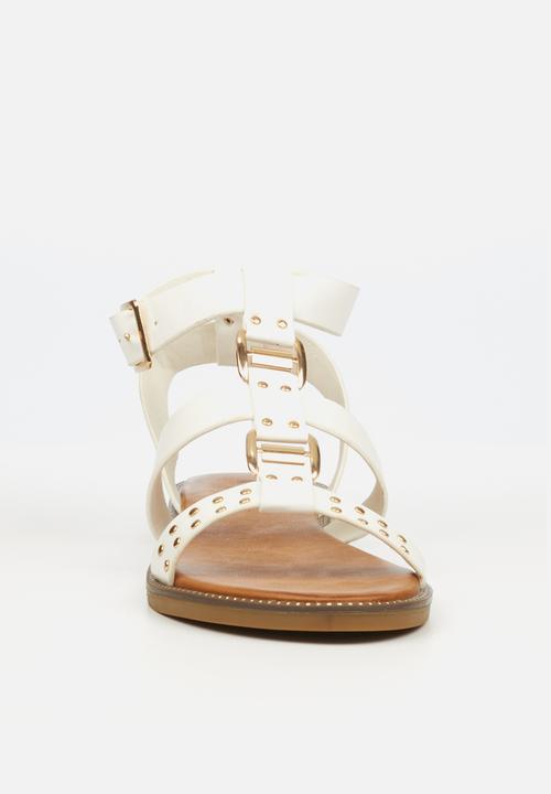 Butterfly Feet - Frost 2 ankle tie sandal - white
