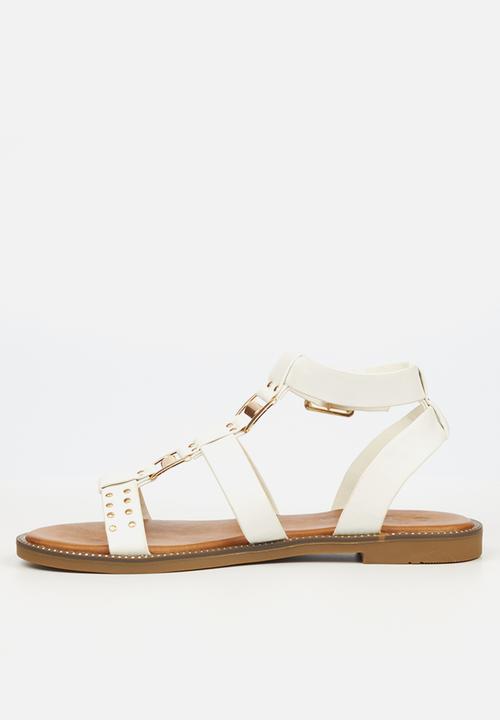 Butterfly Feet - Frost 2 ankle tie sandal - white