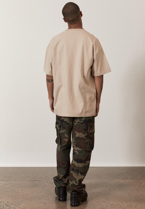 Factorie - Oversized nasa T-shirt - lcn nas beige/nasa emb