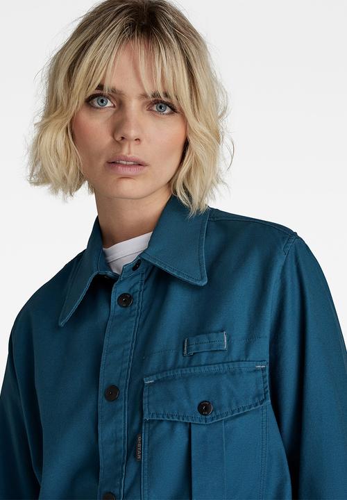 G-STAR - Naval collar overshirt 2.0 - nitro