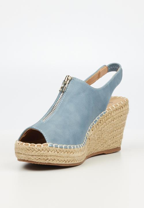 Butterfly Feet - Savy 3 espadrille wedge heel - blue
