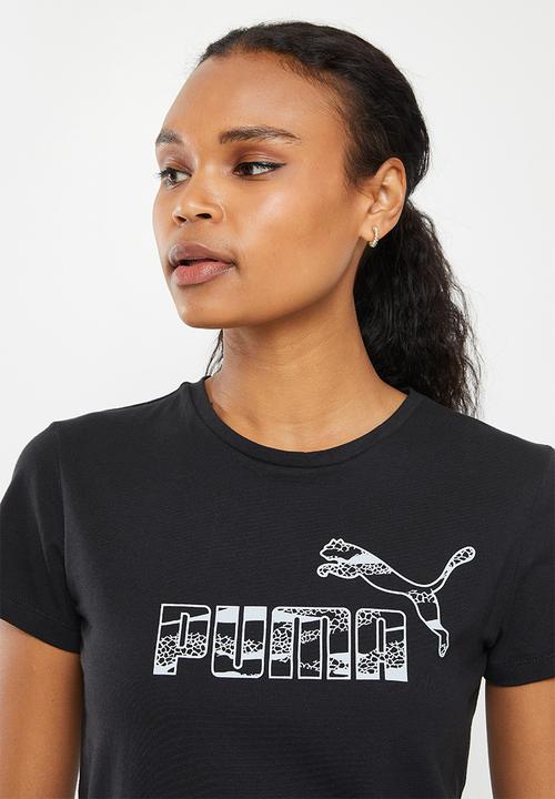 PUMA - Ess+ animal logo tee - puma black