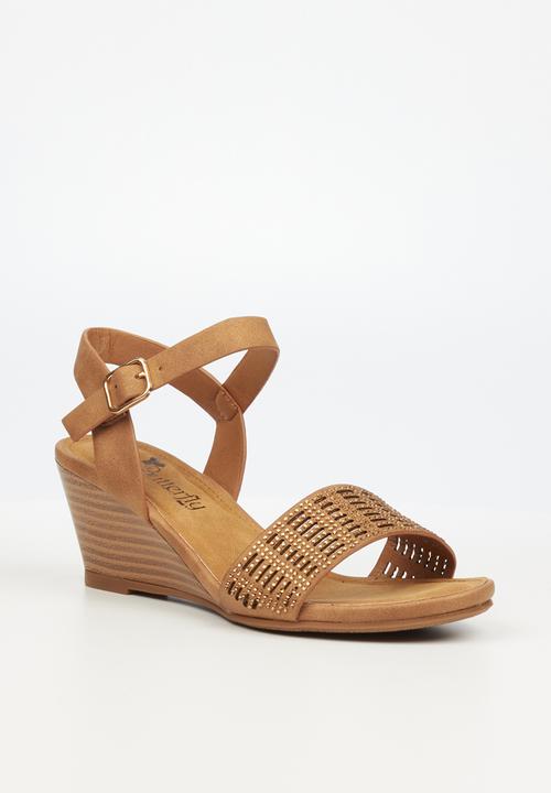 Butterfly Feet - Shani 1 wedge heel - tan
