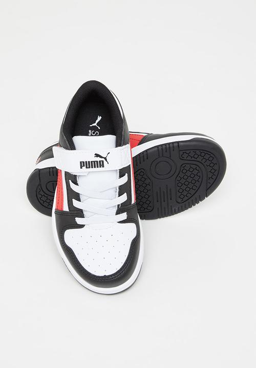 PUMA - Puma rebound layup lo sl v ps - puma white-high risk red-puma black