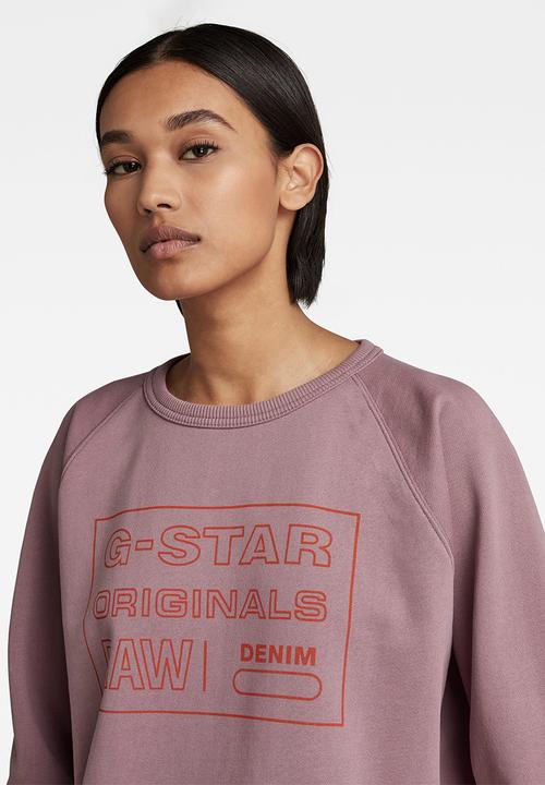 G-STAR - Raglan originals sw - grape shake