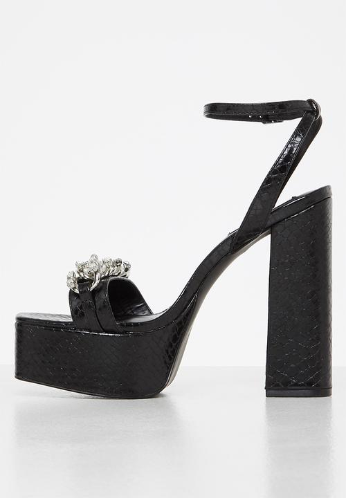 Steve Madden - Zariah platform heel - black snake