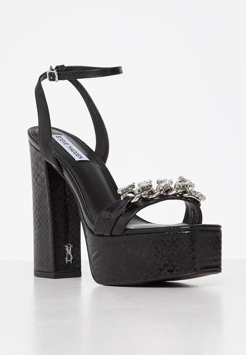 Steve Madden - Zariah platform heel - black snake