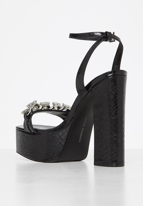 Steve Madden - Zariah platform heel - black snake