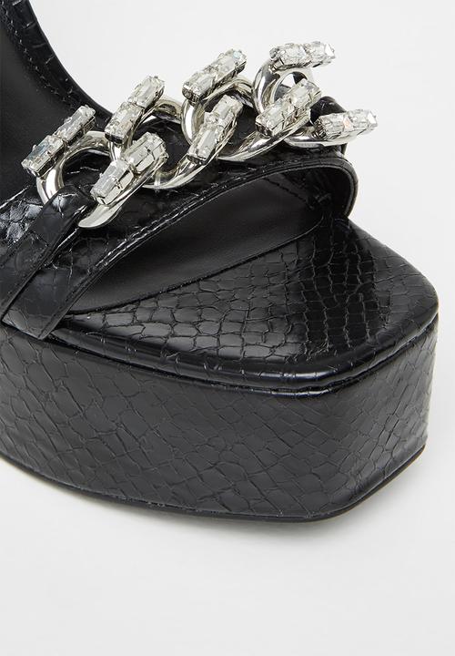 Steve Madden - Zariah platform heel - black snake