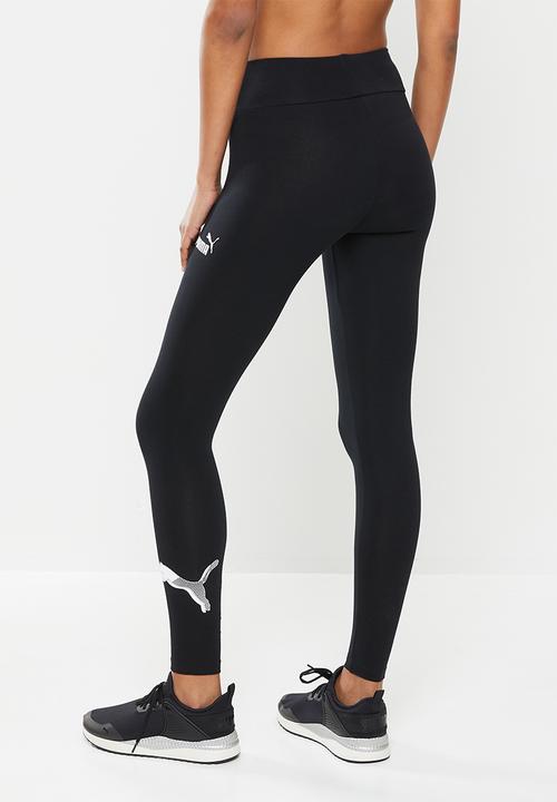 PUMA - Puma power graphic leggings - puma black